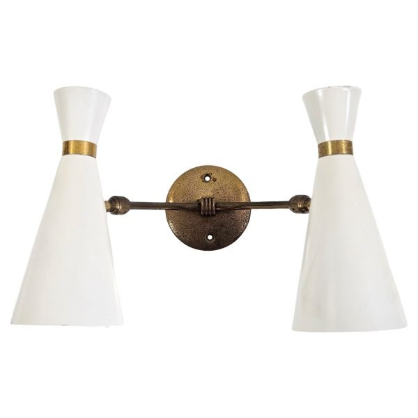 Single Mid Century Italian Wall Sconce gold