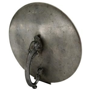 Swedish Art Deco Hand Mirror in Pewter, 1930s