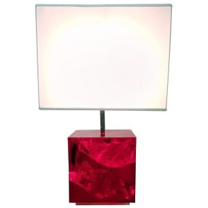 Table Lamp in Fractal Resin by Pierre Giraudon Made in France
