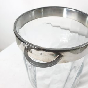 Vintage Glass Champagne Cooler in Glass, Italy, 1970's