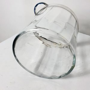 Vintage Glass Champagne Cooler in Glass, Italy, 1970's