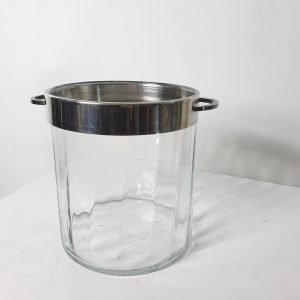 Vintage Glass Champagne Cooler in Glass, Italy, 1970's